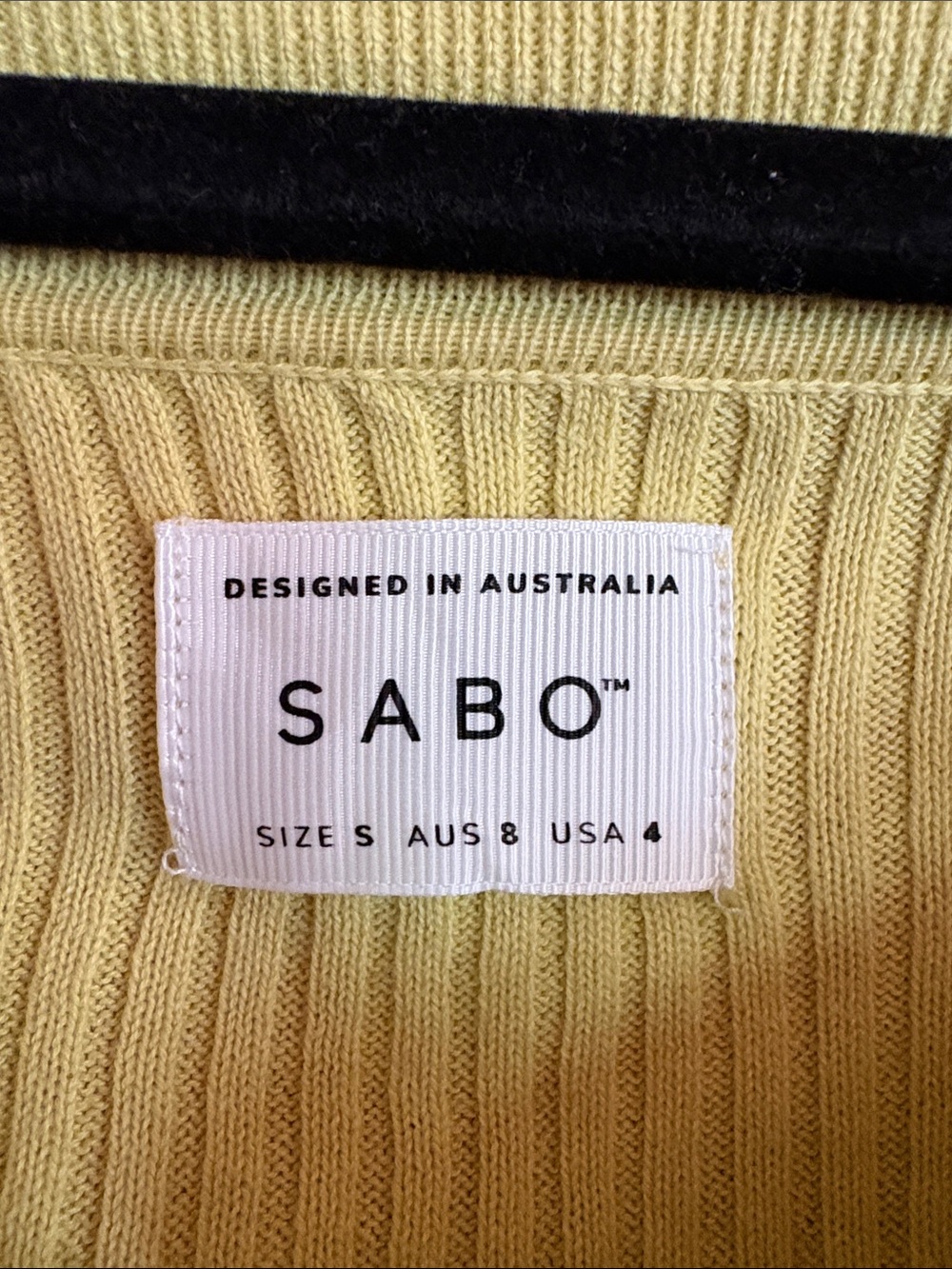 Sabo Ribbed Knit Set — Citron Yellow - Picture 3 of 4
